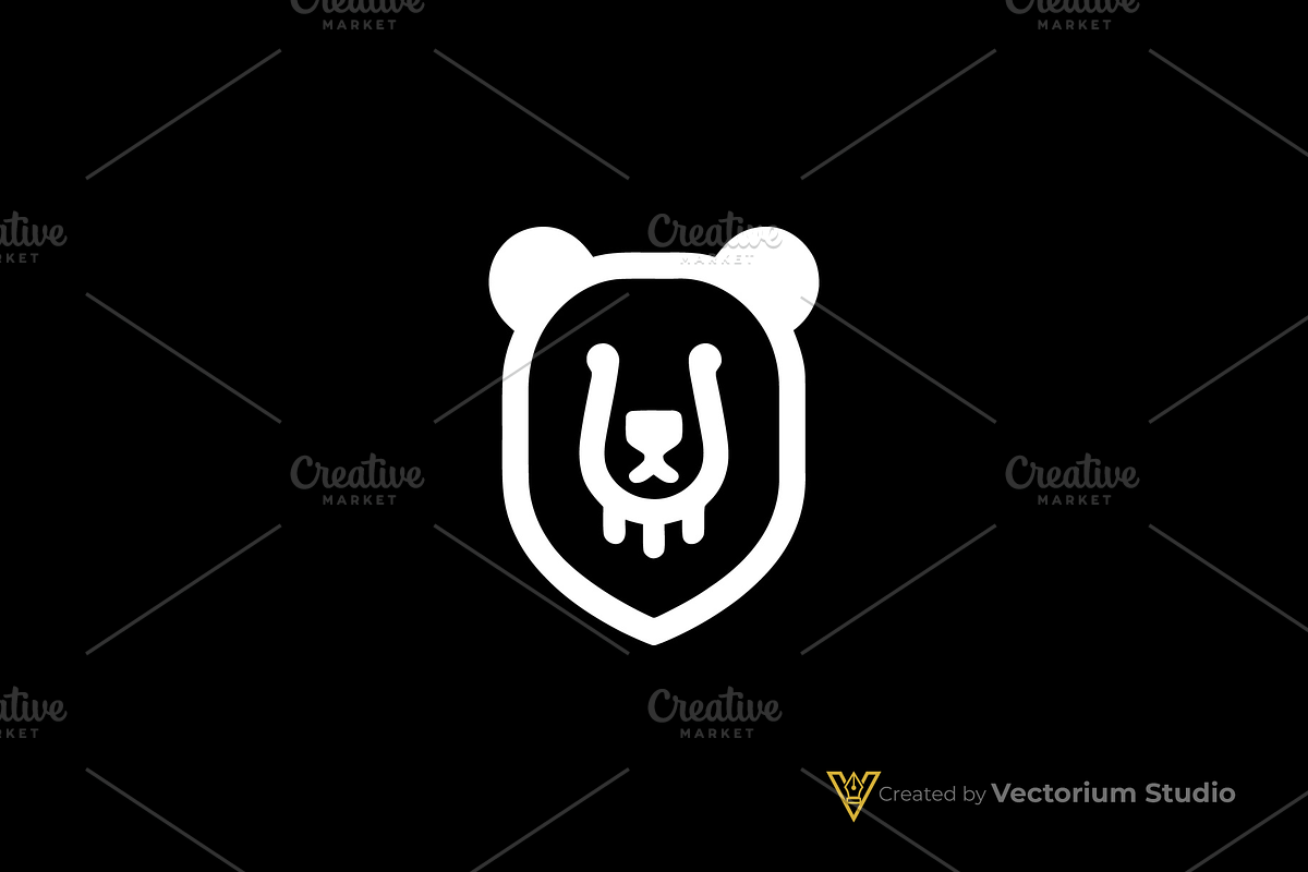 Bear Shield Minimalist Logo, a Branding & Logo Template by Vectorium Studio (Photo 5 of 5)