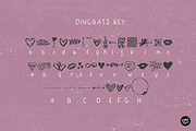 Valentine's Day Dingbats, a Symbol Font by Blush Font Co. (Thumbnail 4 of 6)
