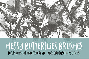 Messy Butterflies Brushes For PS/PRO