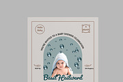 Baby Shower Invitations Template, a Stationery Template by MightyDesign (Thumbnail 4 of 8)