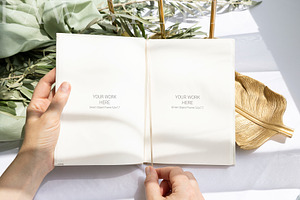 Journal Mockup Notebook Diary Olive