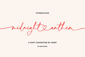 Midnight Anthem Heart Swashes Font