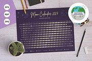 2027 Moon Phase Calendar Northern, a Poster Template by insemar (Thumbnail 1 of 5)