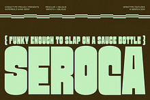 SEROCA - A Funky Sans Serif Font
