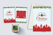 Christmas & New Year Cards Bundle, a Card Template by graphypix (Thumbnail 4 of 6)