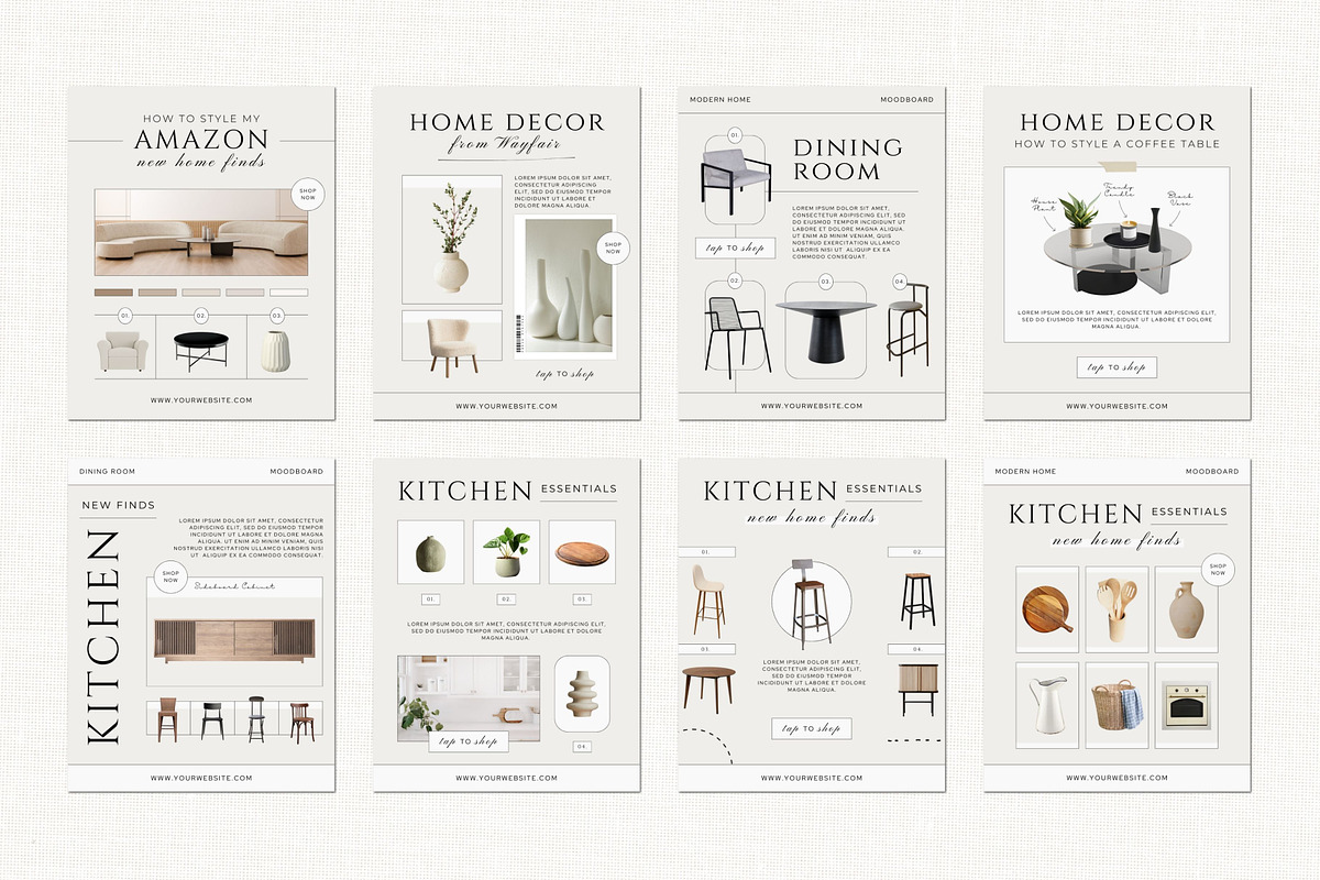 Home Decor LTK Canva Template, a Social Media Template by Deb Creative Studio (Photo 4 of 10)
