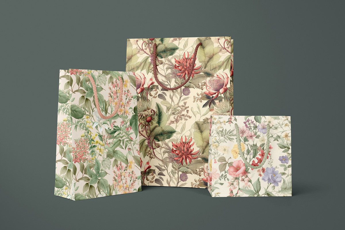 Vintage Botanical Set, a Pattern Graphic by Ninterints (Photo 11 of 13)