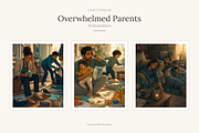 Overwhelmed Parents, Set of 29, a Person Illustration by LanternkinStudio (Thumbnail 1 of 14)