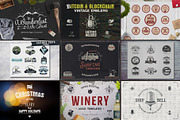 Vintage Brand Mega Bundle 76% OFF, a Branding & Logo Template by JeksonGraphics (Thumbnail 4 of 9)