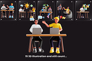 Business Disscussion 3D Illustration, an Icon by Glyphminds Studios (Thumbnail 5 of 6)