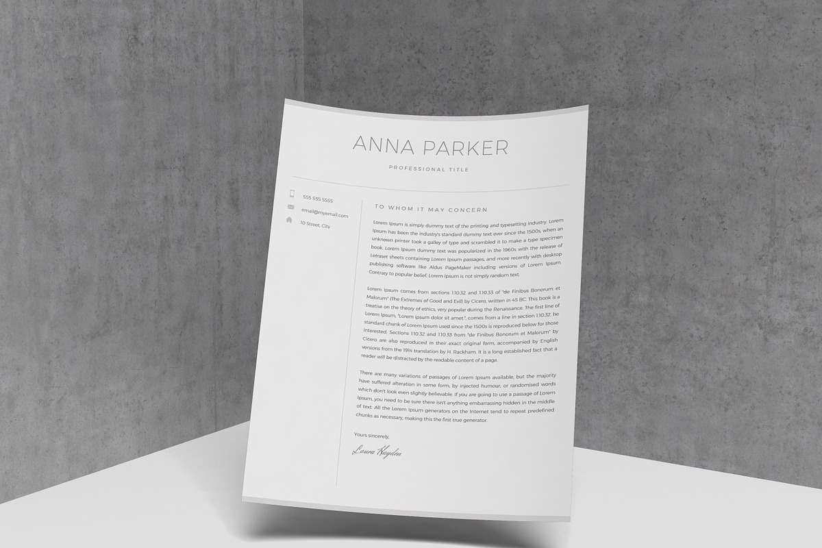 Resume Template / CV, a Resume Template by TheResumeCoach (Photo 5 of 9)