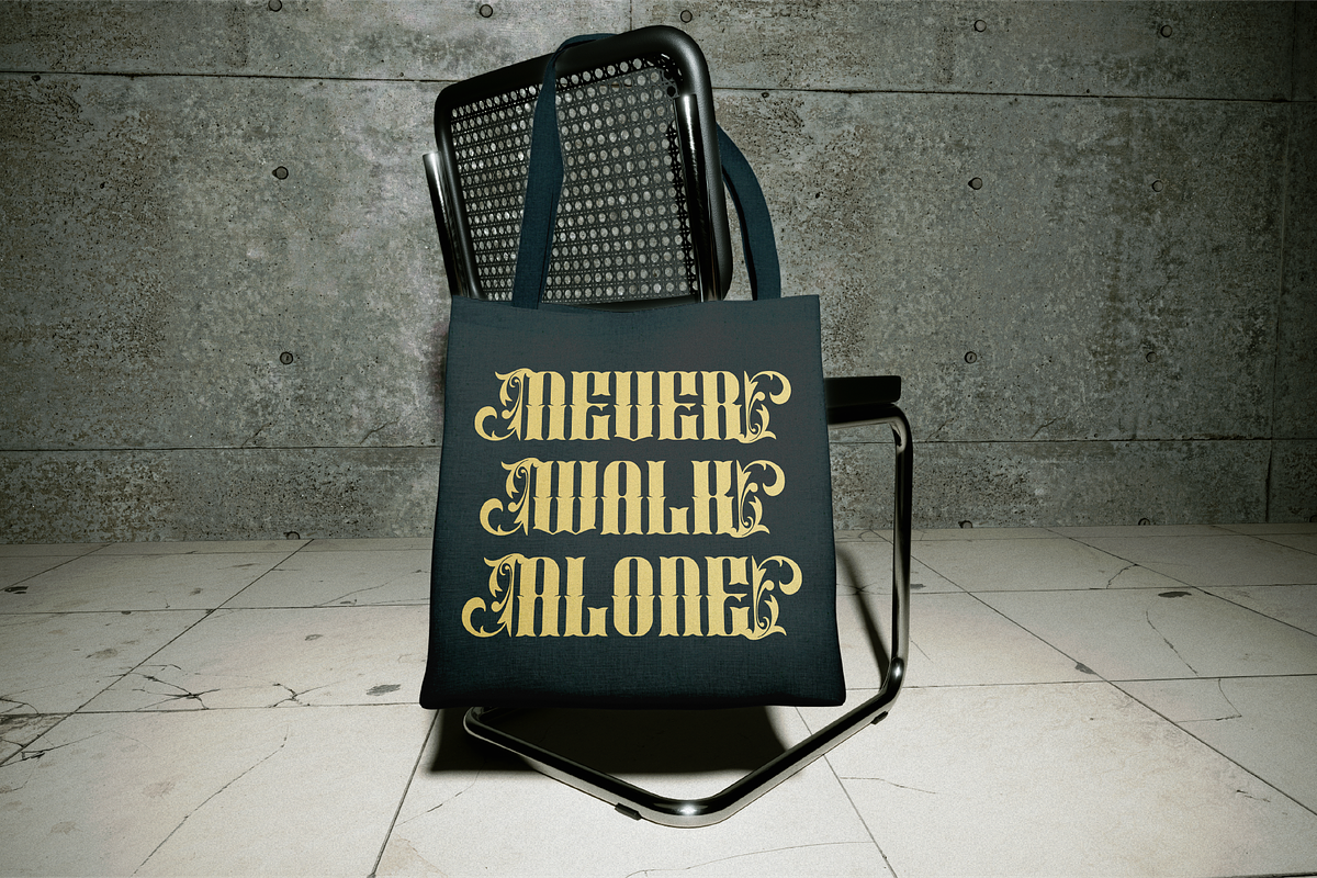 Ringer Luctor Decorative Display, a Blackletter Font by Denustudios (Photo 9 of 12)