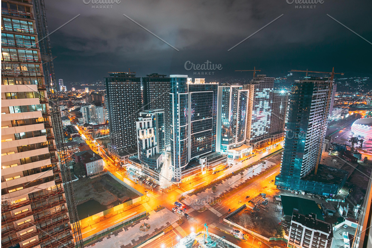 5k Night View Scenic Of highrise, a Graphic by Our Amazing World (Photo 1 of 2)