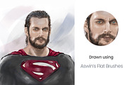 Flat Portrait Brushes for Procreate, a Brush Add-On by Aswin Menon (Thumbnail 4 of 5)