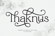 Thaknus, a Serif Font by Sealoung (Thumbnail 1 of 19)