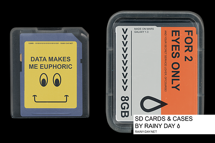 SD memory cards & cases mock-up