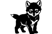 Wolf Silhouette Vector Bundle, an Animal Illustration by Designer_Momina (Thumbnail 17 of 21)