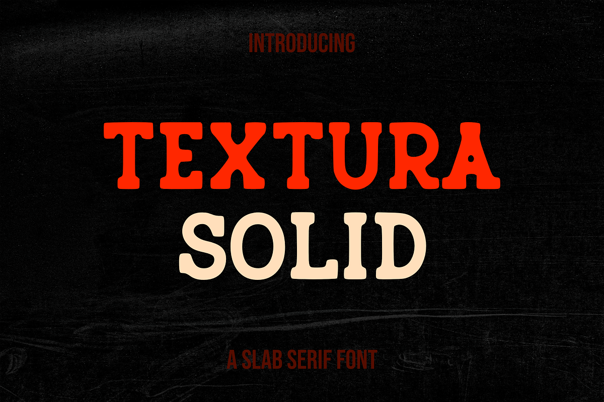 Textura Solid, a Slab Serif Font by RADesigns21 (Photo 1 of 7)