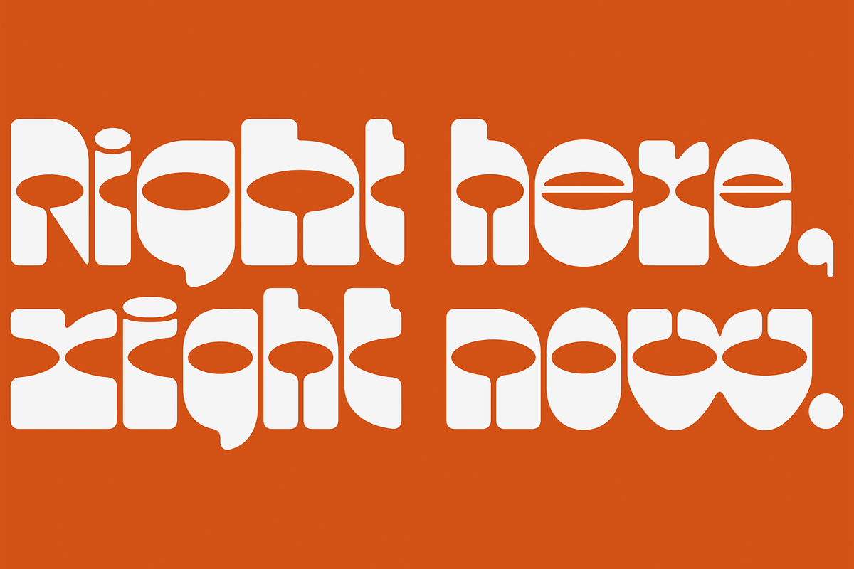 Lunatique Rounded | Three Fonts, a Font by The Flying Type (Photo 2 of 13)