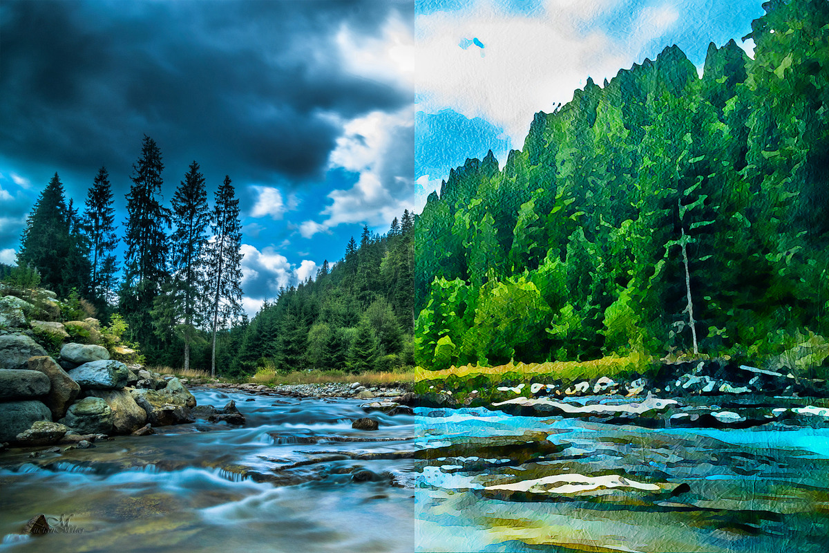 Artistic Oil Paint Effect Photoshop, an Action Add-On by liptouse (Photo 7 of 12)