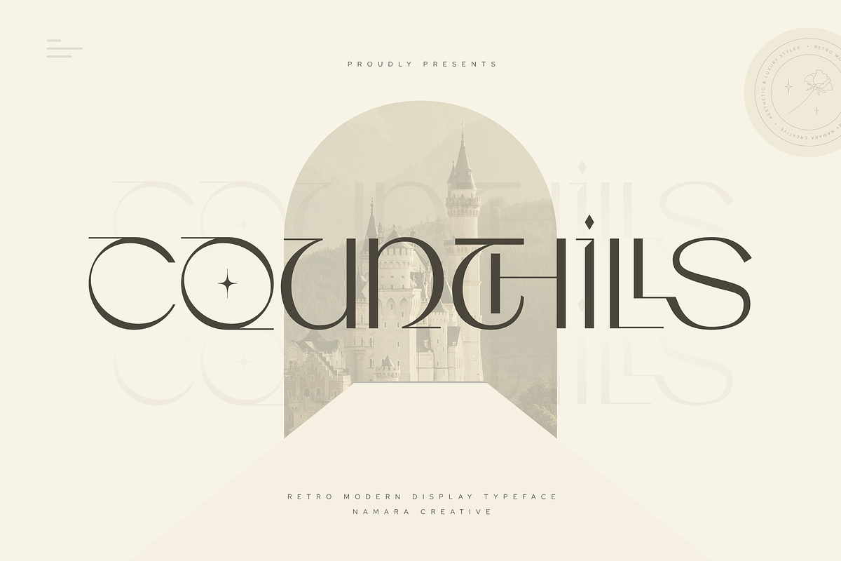 Counthills Contemporary Display Font, a Font by Namara Creative Studio (Photo 1 of 11)