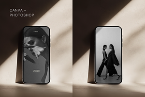 iPhone Mockup Template | Canva + PSD