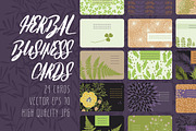 Herbal Business Cards, a Business Card Template by Nadia Emelianova (Thumbnail 1 of 4)