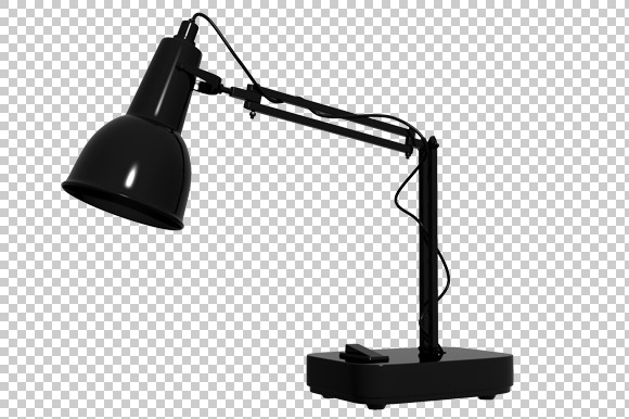 Study Lamp - 3D Render PNG preview 2