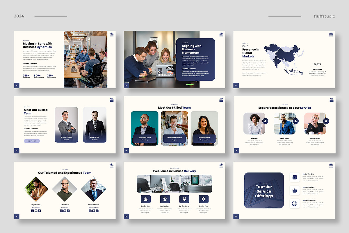 Annual Report Keynote Template, a Presentation Template by fluffstudio (Photo 3 of 6)