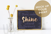 F191 Horizontal Gold Frame, a Print Template by UpStyled (Thumbnail 2 of 2)