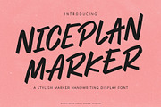Niceplan - Marker Handwriting, a Handwritten Font by Invasi Studio (Thumbnail 1 of 10)