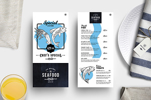 DL Seafood Menu Template