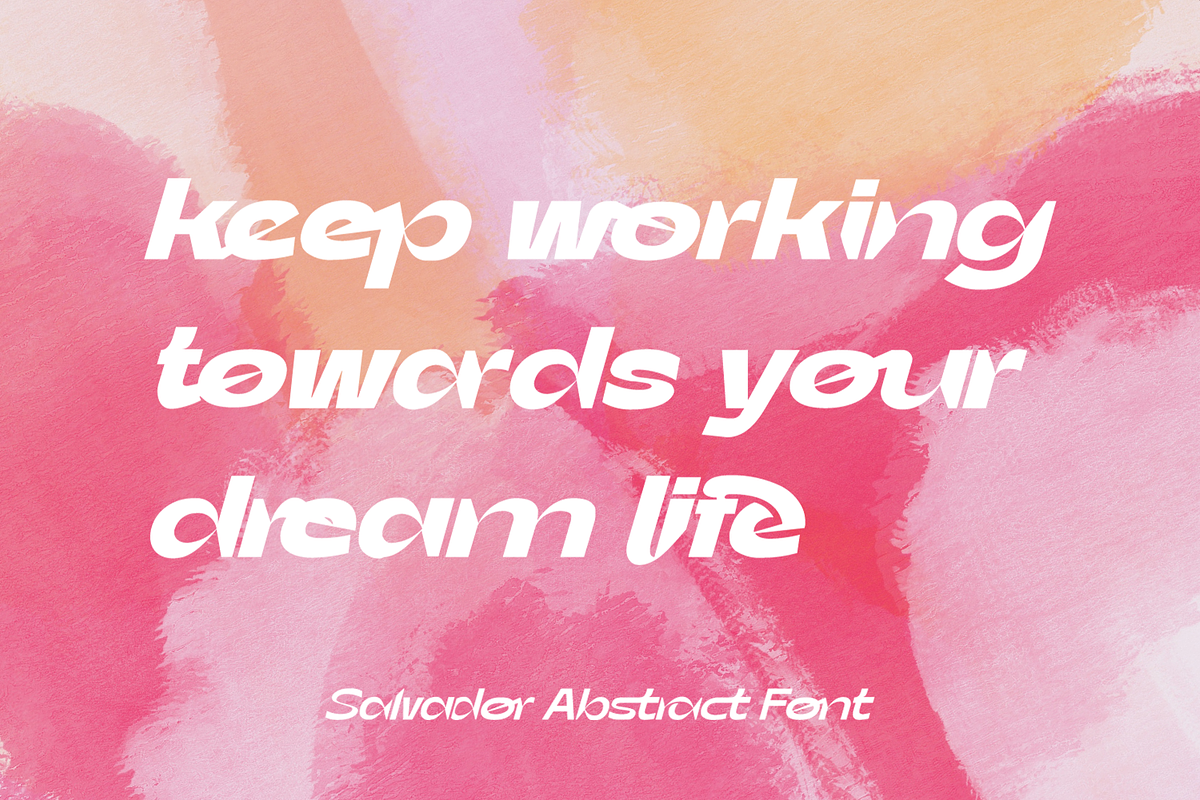 Salvador Abstract Font, a Sans Serif Font by 177Studio (Photo 2 of 8)