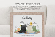 Welly Boot Clipart Family Creator, an Illustration by CommercialCliparts (Thumbnail 3 of 3)