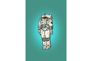 Spacesuit Astronaut Hanging On A Hanger