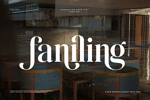 Faniling - Elegant Serif Font