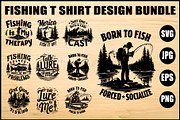 Fishing Quote T-Shirt Bundle, an Object Graphic by Designer_Momina (Thumbnail 1 of 11)