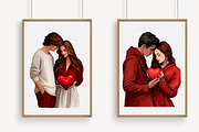 Valentines Day Romantic Couple clipa, an Illustration by Libby Wishes (Thumbnail 6 of 6)