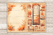 Fall Vibes Junk Journal Paper, a Seasonal Illustration by GlamArtZhanna (Thumbnail 7 of 9)