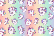 Cute Unicorn Numbers, an Animal Illustration by Apolinarias Art (Thumbnail 2 of 3)