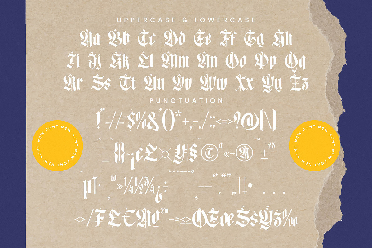 Mooltens Modern Blackletter Font, a Blackletter Font by timelesstype.co (Photo 18 of 20)