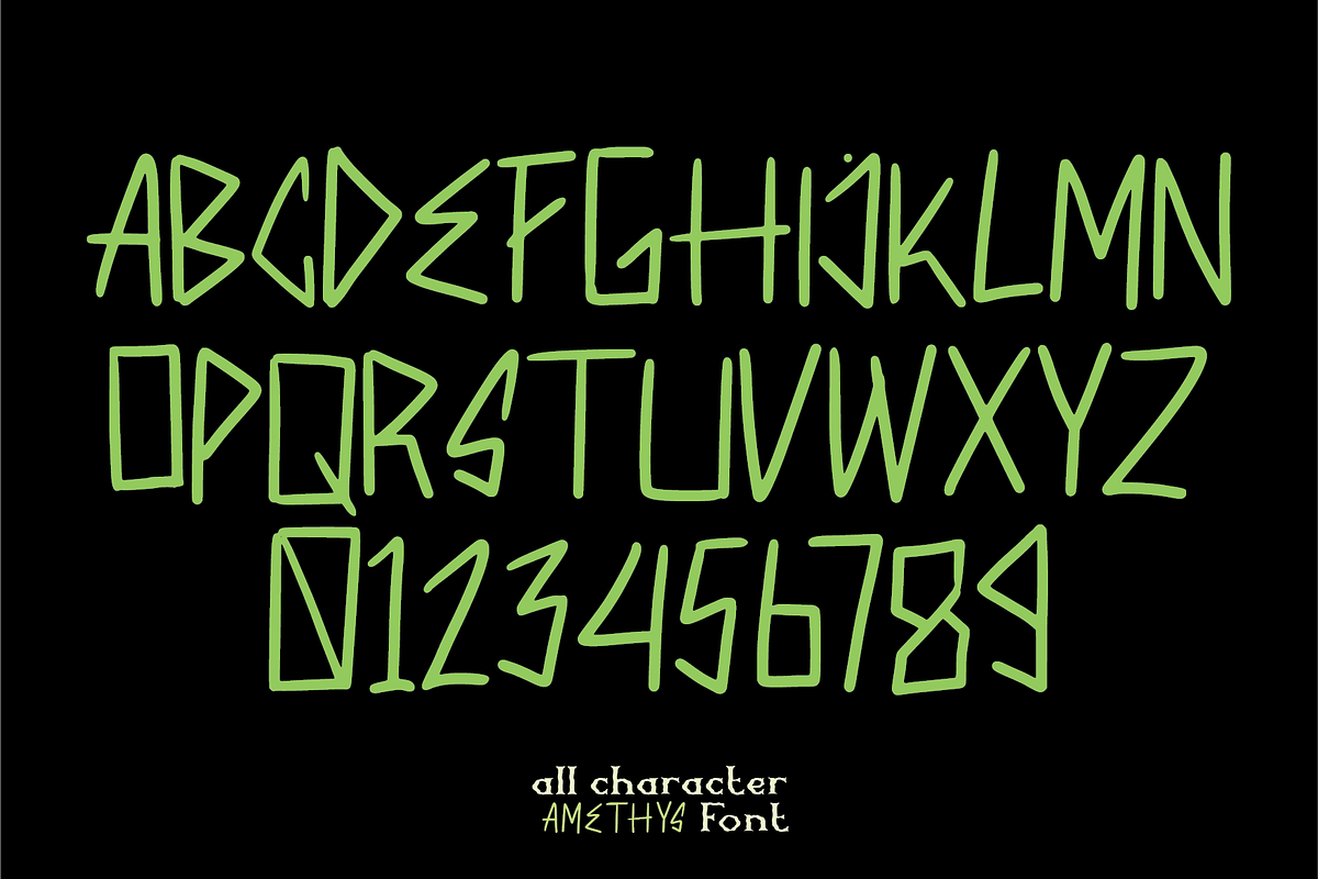 Amethys a Handwritten Font, a Handwritten Font by Berdansabersama (Photo 2 of 8)