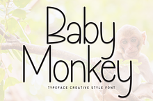 Baby Monkey | Script Font