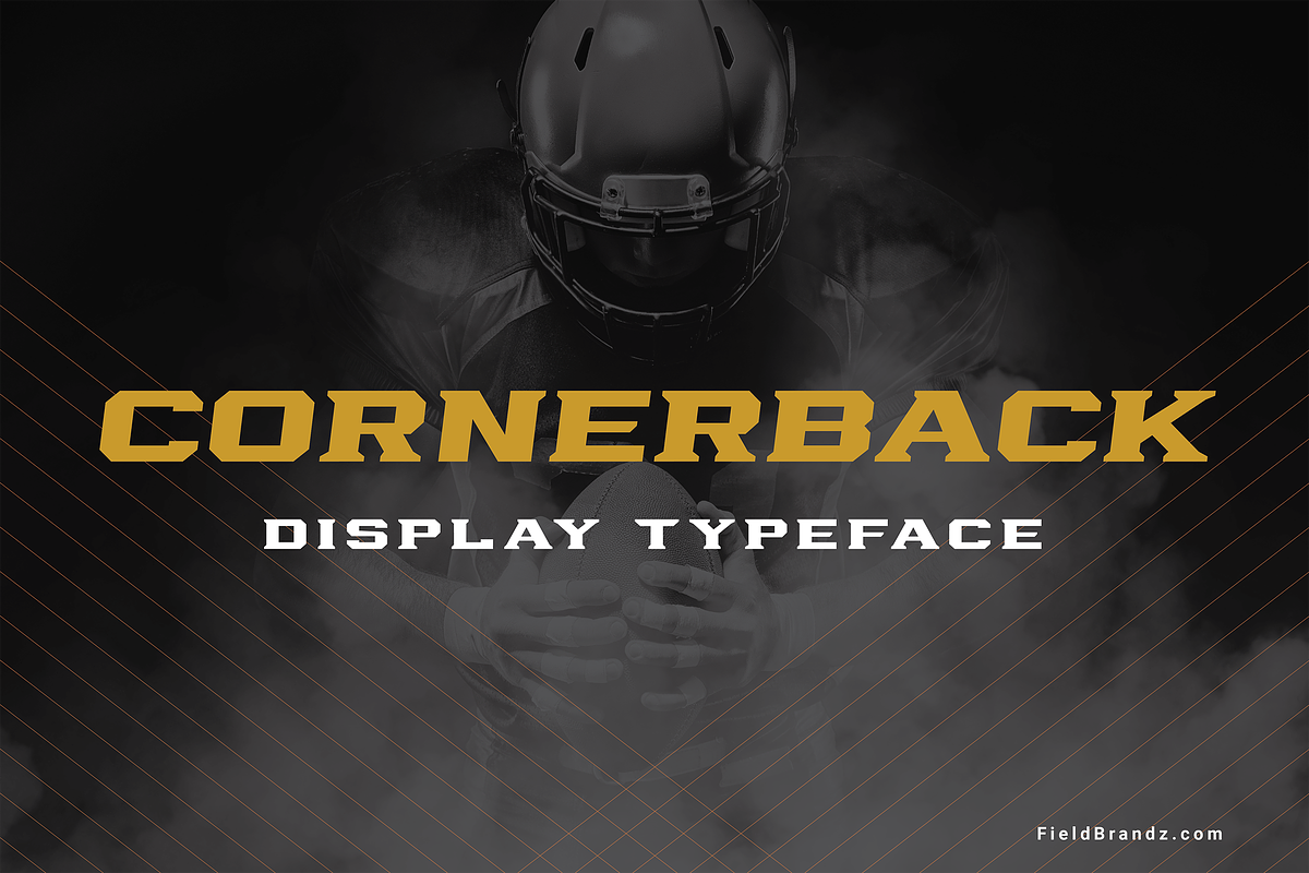 Cornerback Display Typeface, a Font by Field Brandz (Photo 1 of 6)