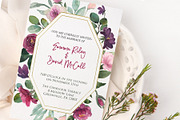 Large Set Blush & Burgundy Florals, an Illustration by Graphic Blue Bird (Thumbnail 9 of 11)