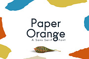 Paper Orange Font Family, a Sans Serif Font by Emma Make (Thumbnail 1 of 6)