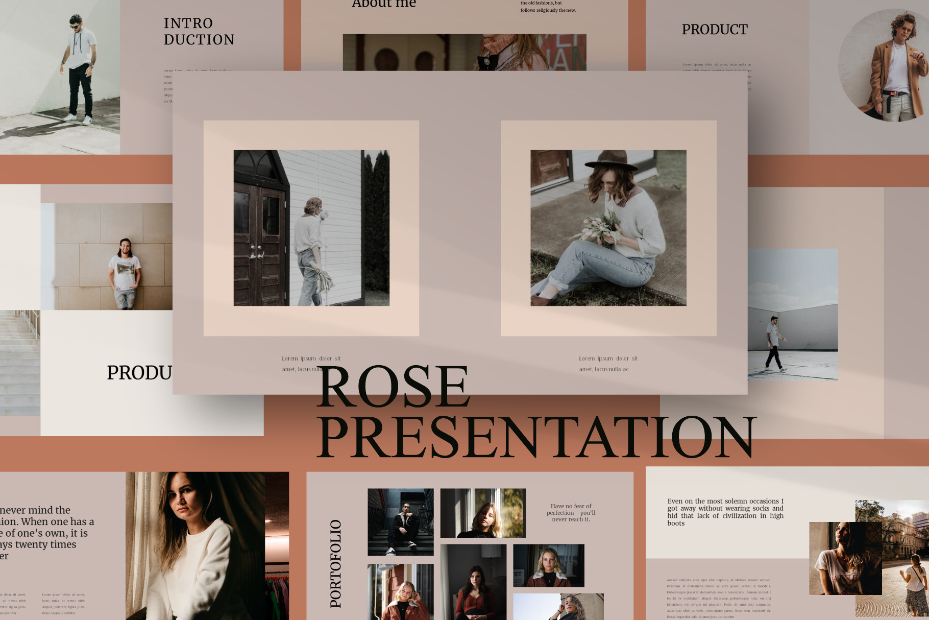 Rose Powerpoint Template, a Presentation Template by Yo Slide
