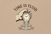 Time is fluid illustration, a Person Illustration by Vectorlina (Thumbnail 1 of 4)