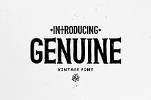 Genuine | Vintage font