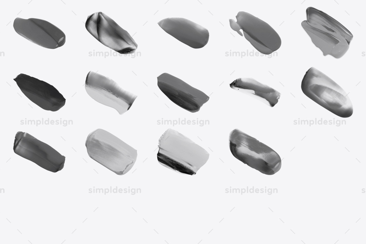 54 Paint Sample Photoshop Brushes, a Brush Add-On by SimplDesign (Photo 4 of 4)